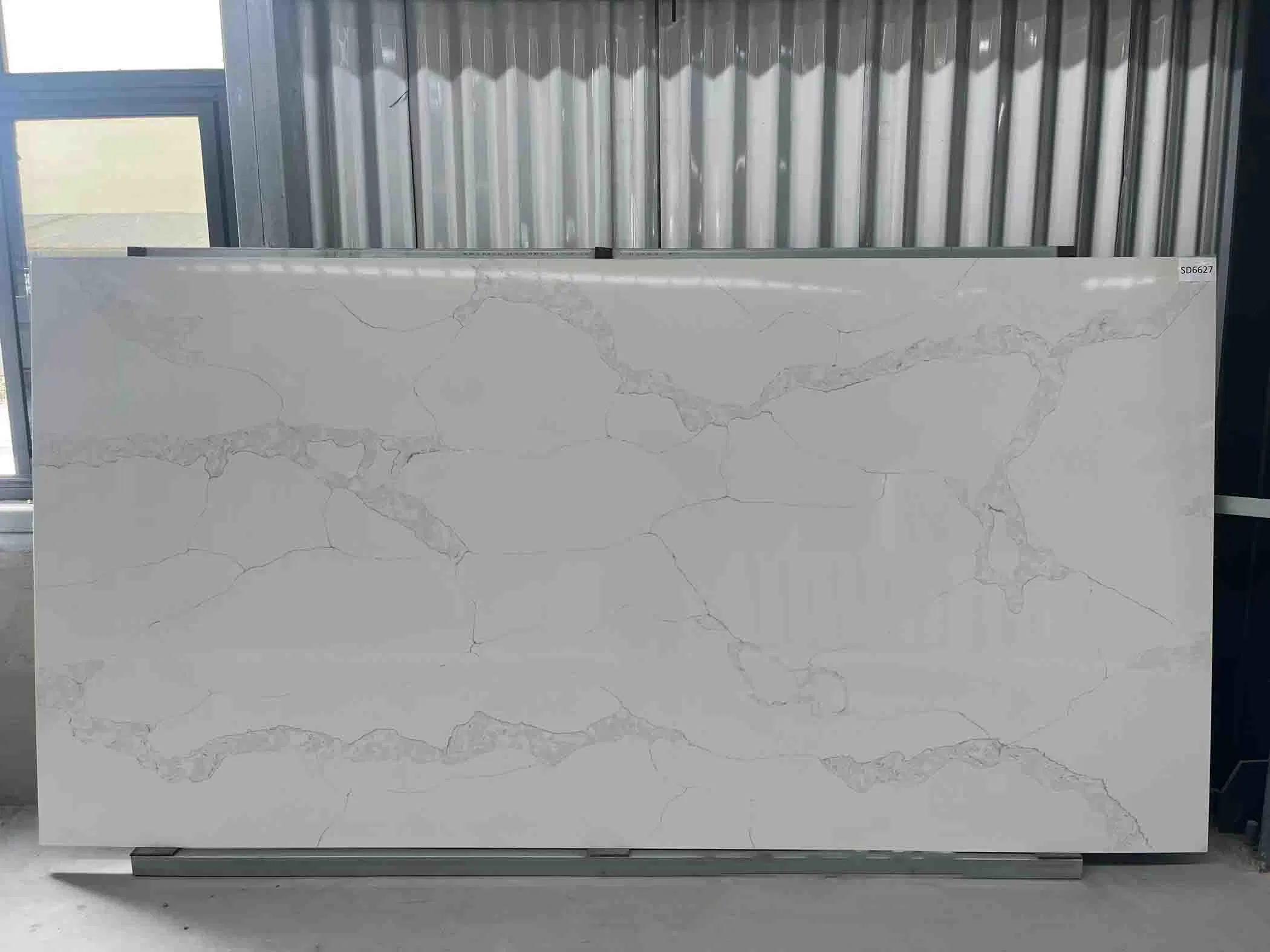 Artificial Quartz Slabs for Bathroom Countertop Marble Patterns