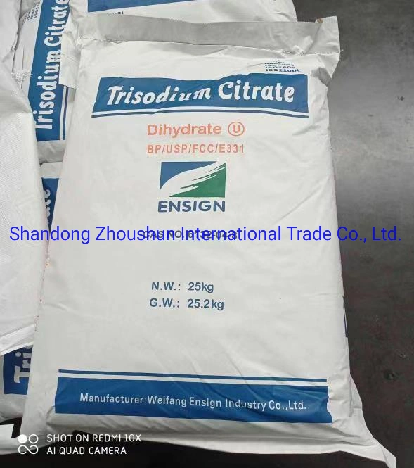 Hot Sale in Russia Market Trisodium Citrate Dihydrate Price Used as Food Additive White Crystal Powder Tsc HS 29181500