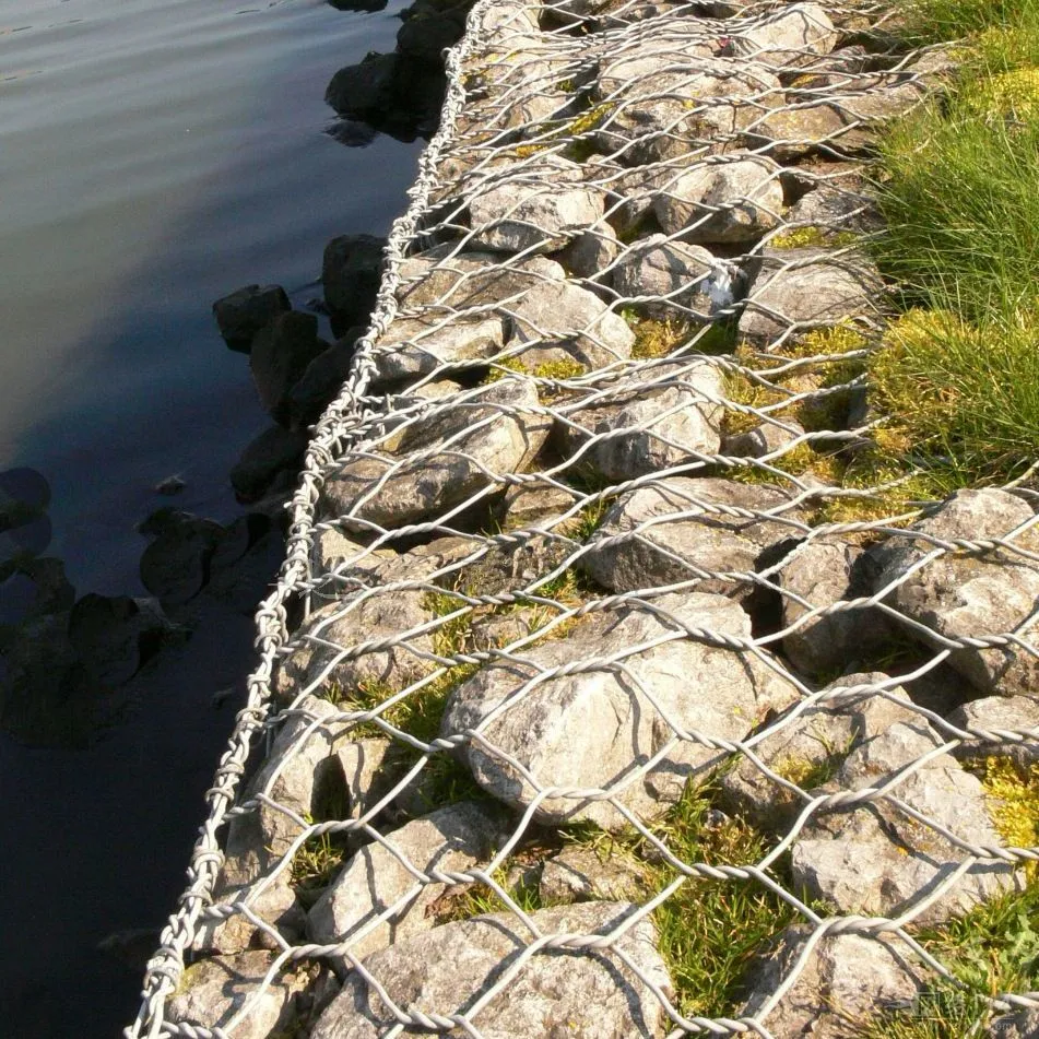 Boîte de clôture en maille à fil hexagonal galvanisé à chaud