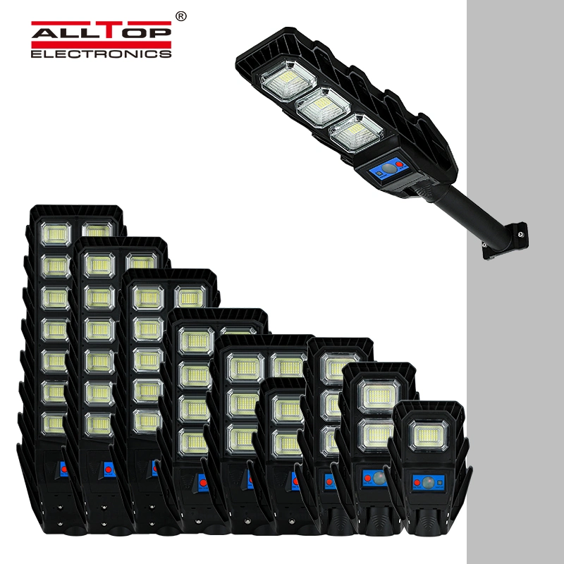 Alltop New Arrival 30W 60W 90W 120W 180W 240W 300W 360W 420W IP65 Waterproof ABS SMD Outdoor All in One Solar LED Street Light