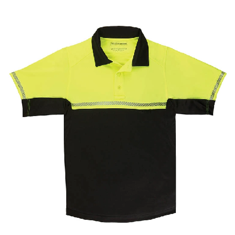 Factory Produce OEM Hi Vis Reflective Safety Polo Shirt Yellow Orange Safety Workwear