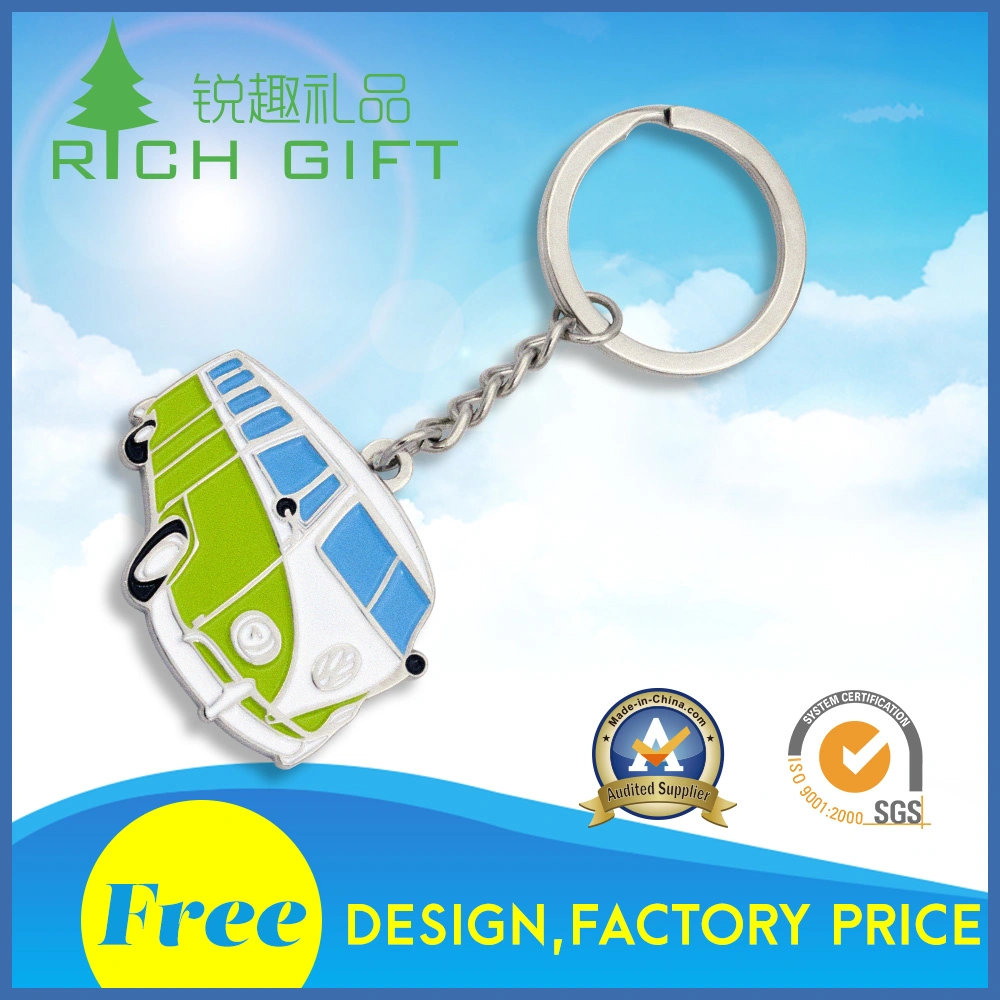 Pretty Decorative Custom Metal Stainless Steel Enamel Epoxy Cute Cartoon Character Keychains for Gift