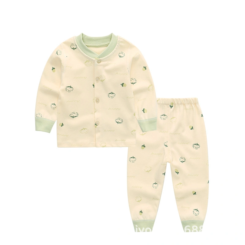 ABC Kids Baby Boy New Items Fall Winter Blanks Organic Cotton Clothes Outfits Soft Plain Unisex Loungewear Set