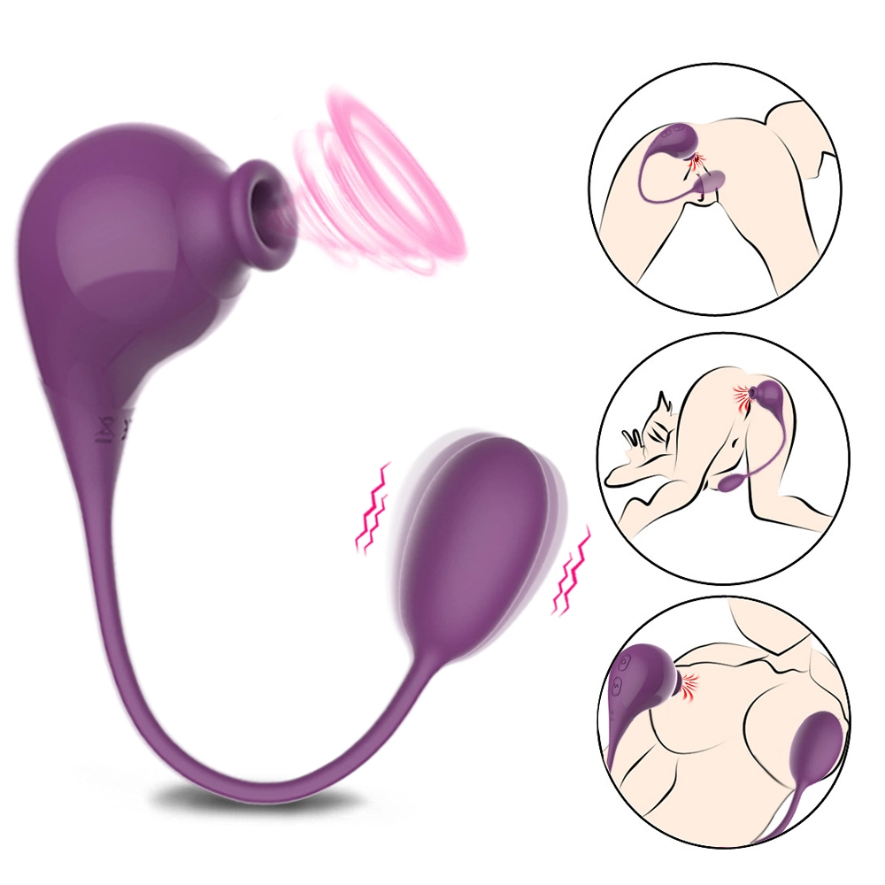 Hot Sale Sex Toy Store Retail Silicone G Spot Sucking Clitoris Nipple Vibrator Tease Vibrating Egg