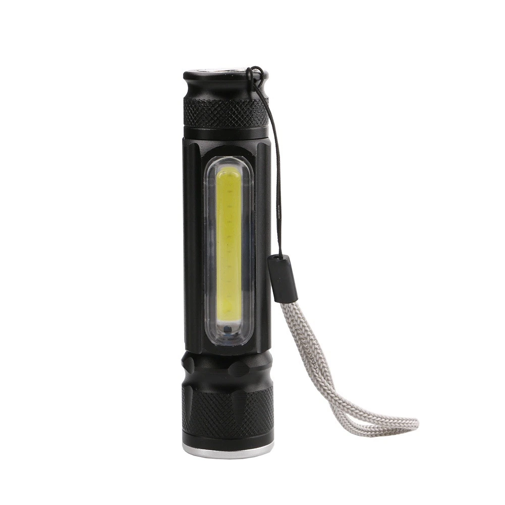 Wholesale Camping Emergency Portable Torche lamp Lighting Mini Rechargeable LED Torch Light with Magnet Quality La lamp De Poche 4 Modes COB LED Flashlight