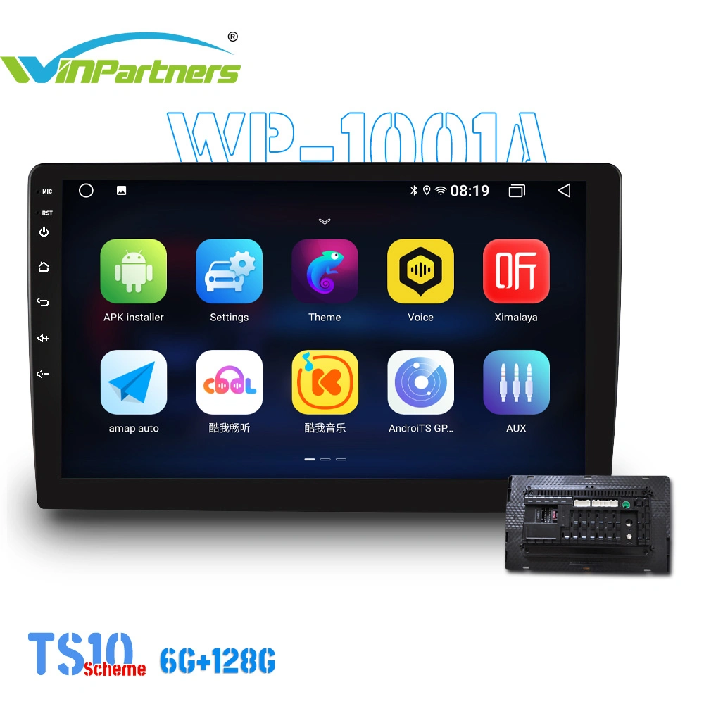 6g g+128vehicular de 10 pulgadas de la máquina Carplay General-Purpose Car Audio MP5 Player Wp1001A