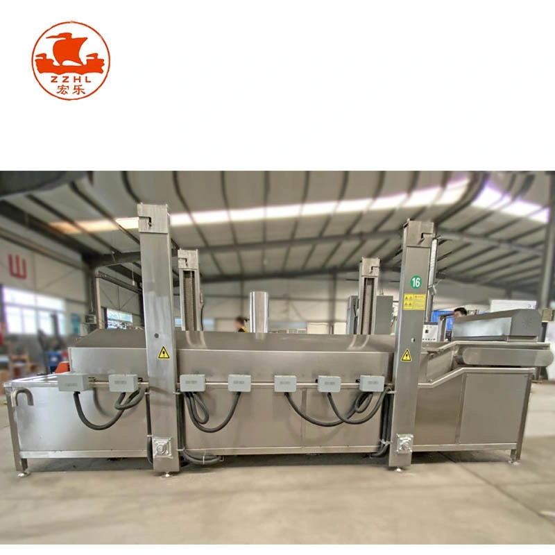 Meatball Fryer Pressure Food machine Gari Continuous Commercial Belt Frying Fried Chicken Machine