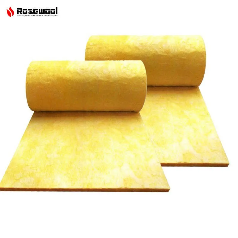 12-48 Kg/M&sup3; 25-150mm Thermal Insulation Materials Glasswool Glass Wool Blanket From Certified Supplier