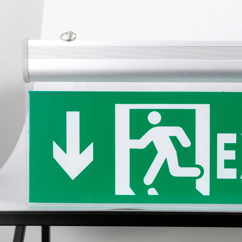 Wall-Mounted Emergency LED Light Exit Sign Easy Installation for Various Locations