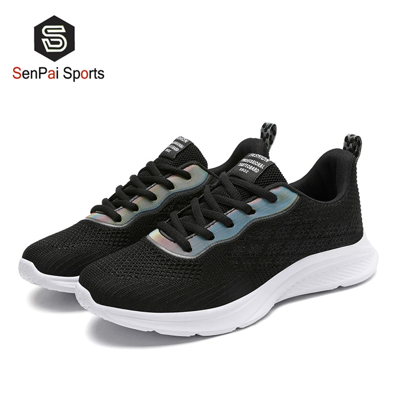 Designed Flyknit Women Jogging Shoes Female Running Footwear