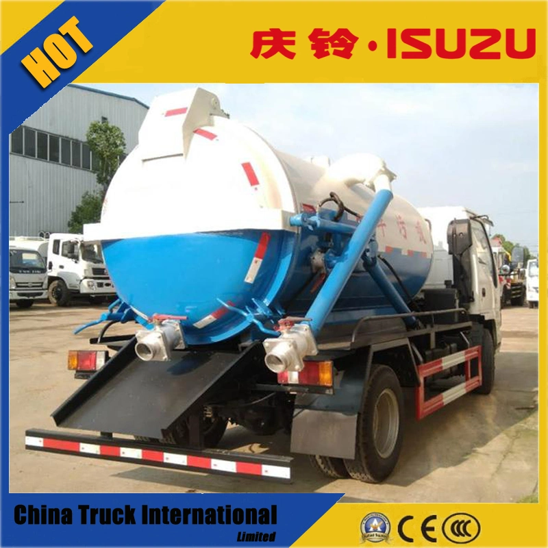 Npr 4*2 600p 120CV de materia fecal de aguas residuales de camiones de aspiración