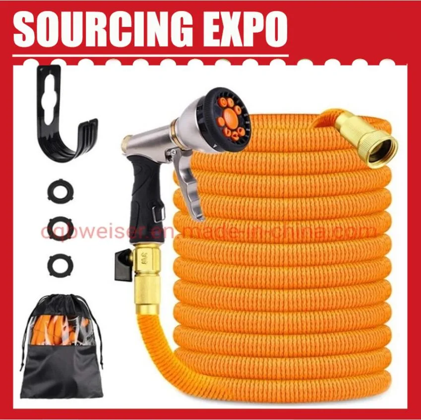 Expandable Garden Hose 100FT Magic Hosepipe with 8function Spray Gun