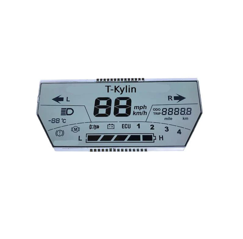 Custom Connector Mono LCD Display LCM Segment Module for E-Bike