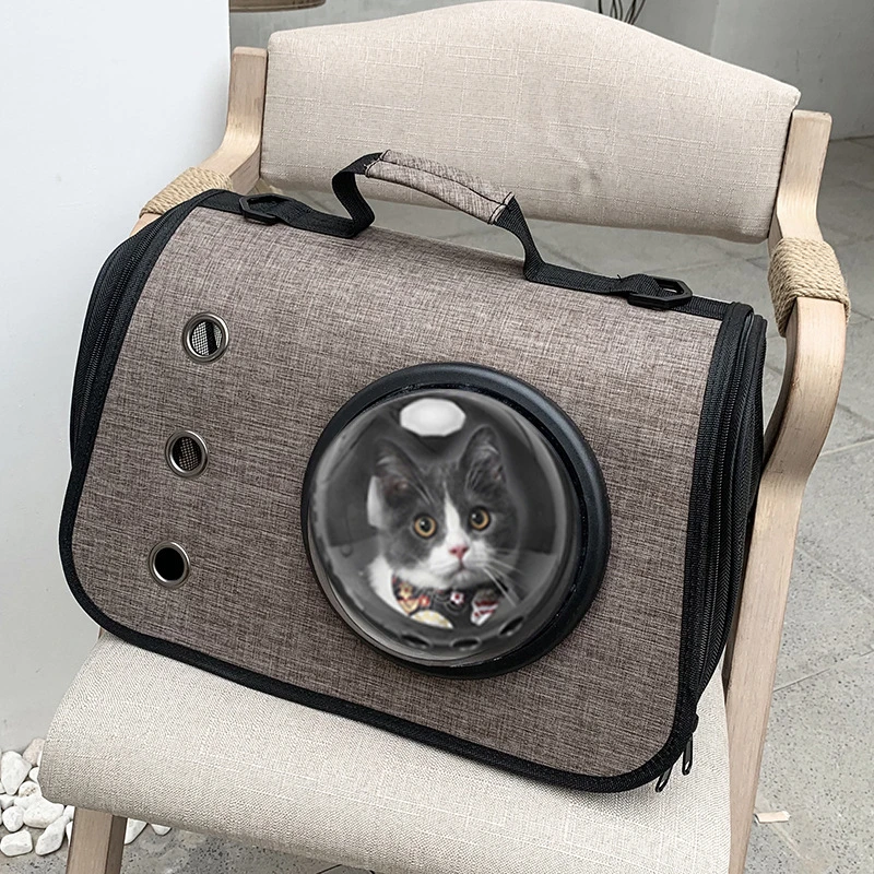 Outdoor Portable Shoulder Cross-Body Slant Space Capsule Cat and Dog Bag