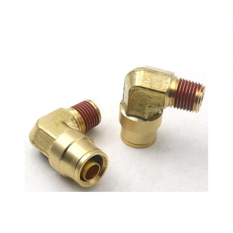 D. O. T Air Brake Push Brass Male Elbow Fitting