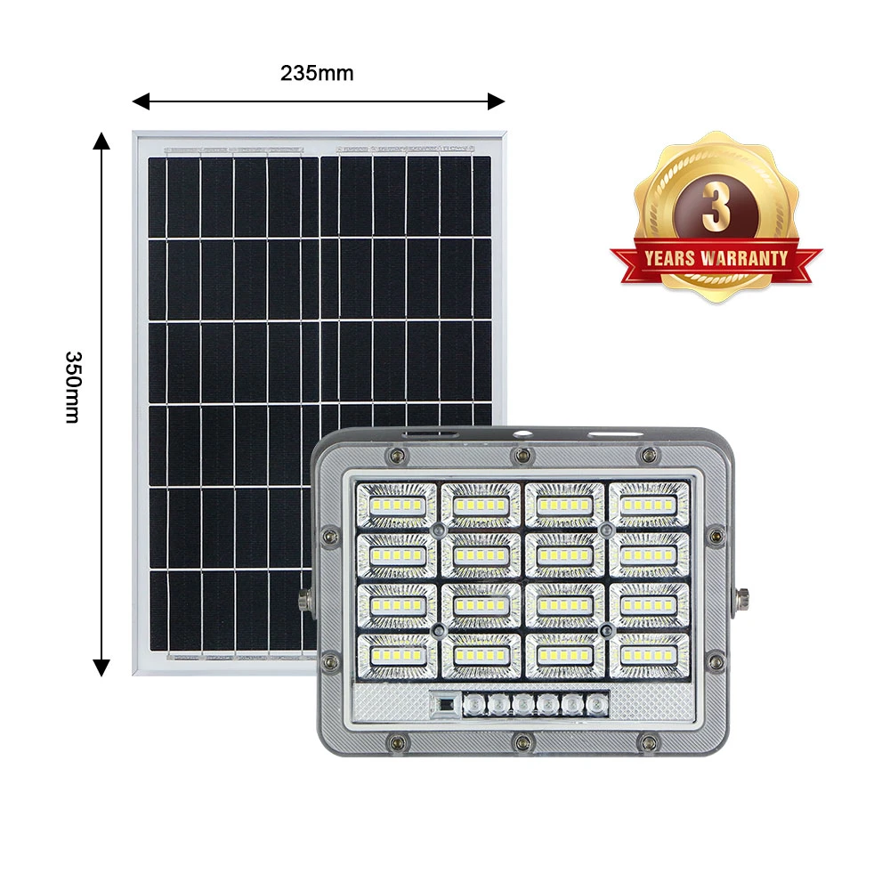 Waterproof IP67 Energy Saving High Lumen Motion Sensor Outdoor 300W Solar Flood Light with Remote