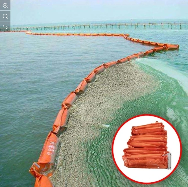 Le pissenlit clôture PVC personnalisé de confinement des déversements de pétrole pour contrôler les déversements de l'océan de la rampe