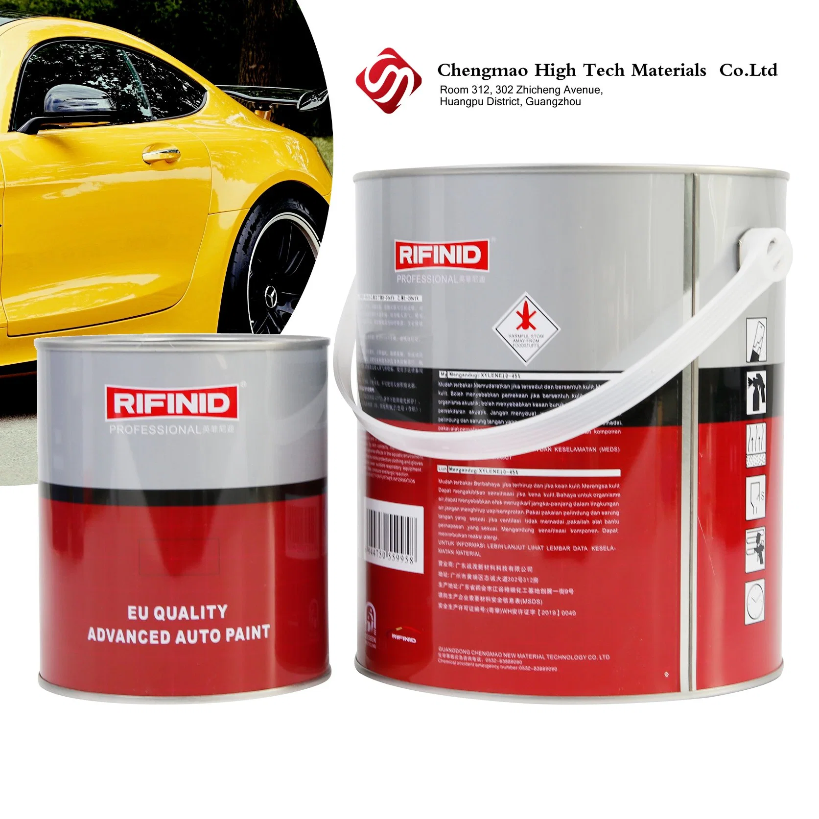 Precio de fábrica acabado Coat Basecoat Marcas Ceramic Coating Automotive Spray Pintura para coches