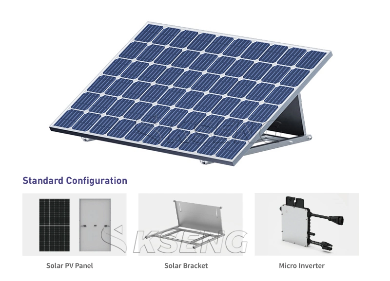 European Warehouse All in One Solar System 400W Solar Panel 600W Set Plug and Play 220 V