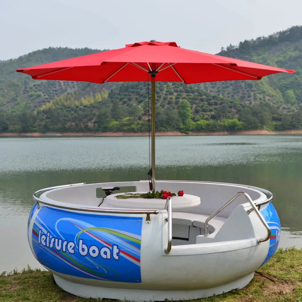 Cheap Tourist Solar Power Electric Motor BBQ Donut Boat for Entertainment