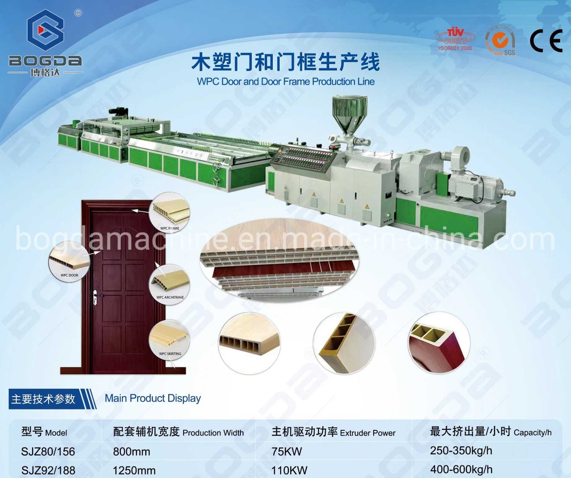 WPC Door Board Making Machine