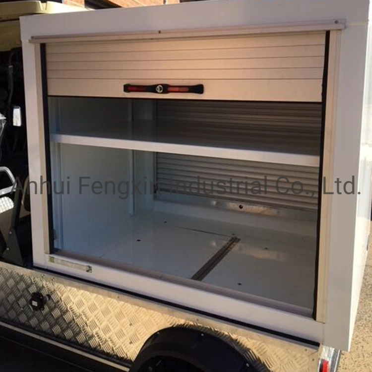 Customised Horizontal Fireproof Special Vehicles Metal Roller Shutter Door Emergency Rescue Truck Roll up Aluminum Ice Cream Van Rolling Shutters Doors Window