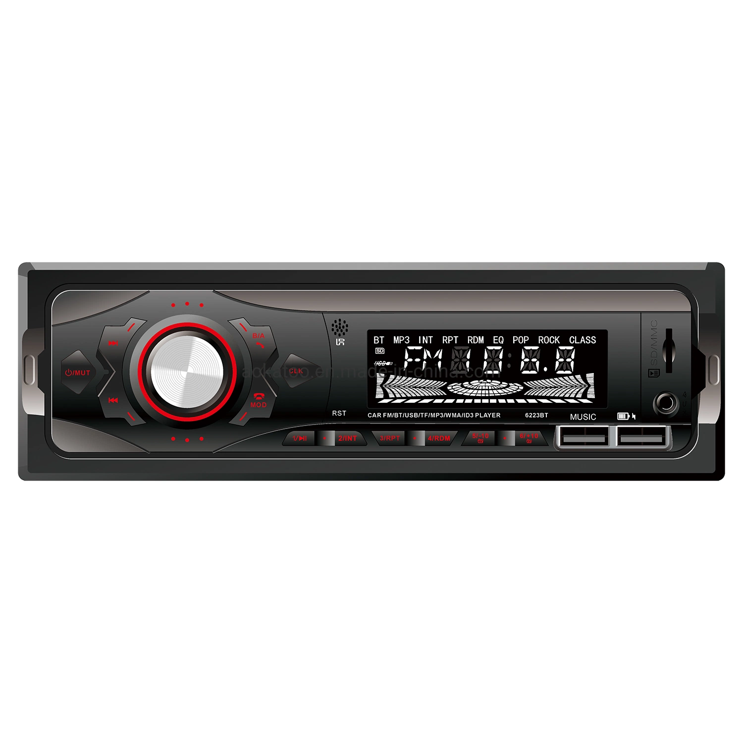 Bluetooth Car Multimedia USB Radio FM, reproductor de audio MP3.