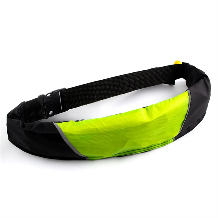 Manual&Automatic Color Block Oxford Nylon Jersey Inflatable Waist Belt