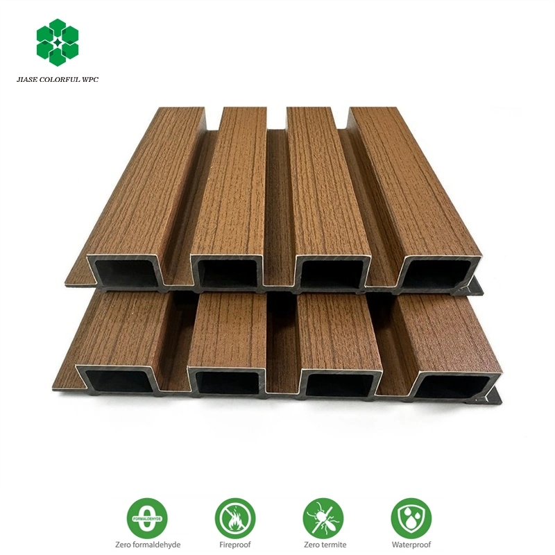 Wholesale/Supplier Co-Extrusion PVC WPC Panel WPC Cladding Decking /WPC Wall Panel Louver