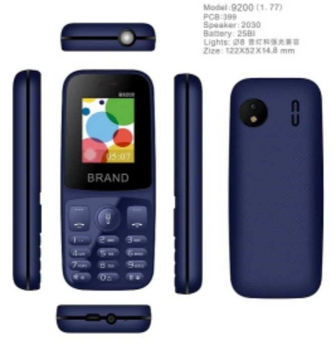 2g 1.77inch Mobile Phone with Large Battery Capacity