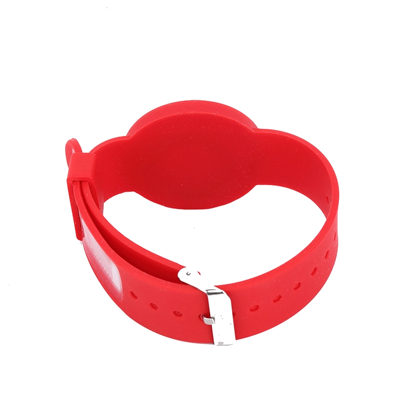 IP68 RFID Hf Mf 1K Tag 213 NFC Silicone Wristband Wrist Strap for Access Control