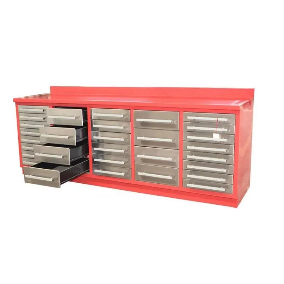 Cajas de herramientas Cajones de almacenamiento de Cajones de acero inoxidable Garage Workbench