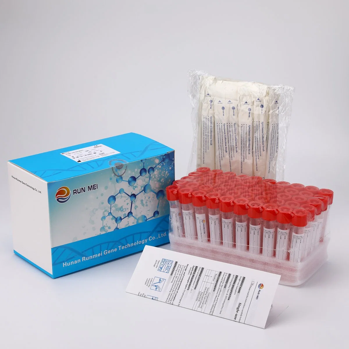 Virus Specimen Swab Tubes, Sterile and CE Marked Nylon Flocked Swab Stick (Viral Transport Medium)