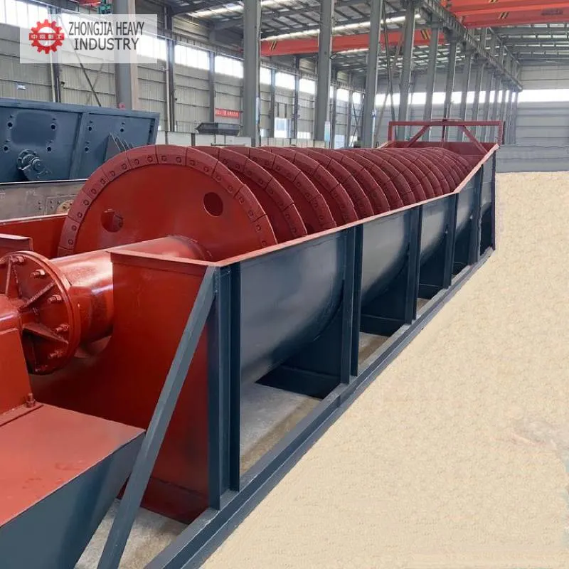 50-100 TPH Meer, Hügel, Berg, Fluss Sand Spiralwaschanlage Sand und Schotter Waschanlage Spiralsandwaschmaschine