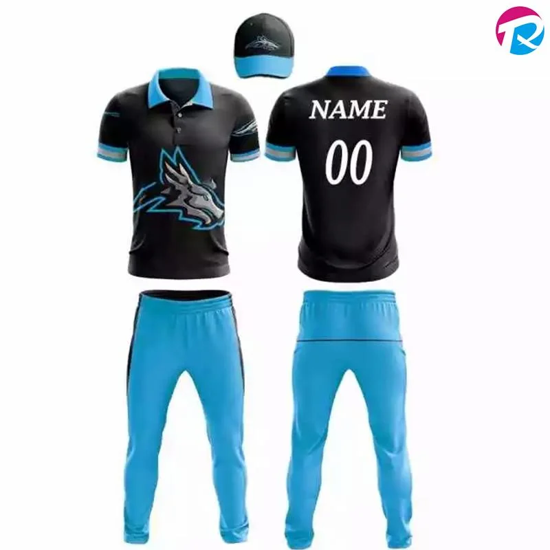 Customized Logo Low Price Dye Sublimated Cricket Jersey Quick Dry Cricket Wear Shirt in Wholesale