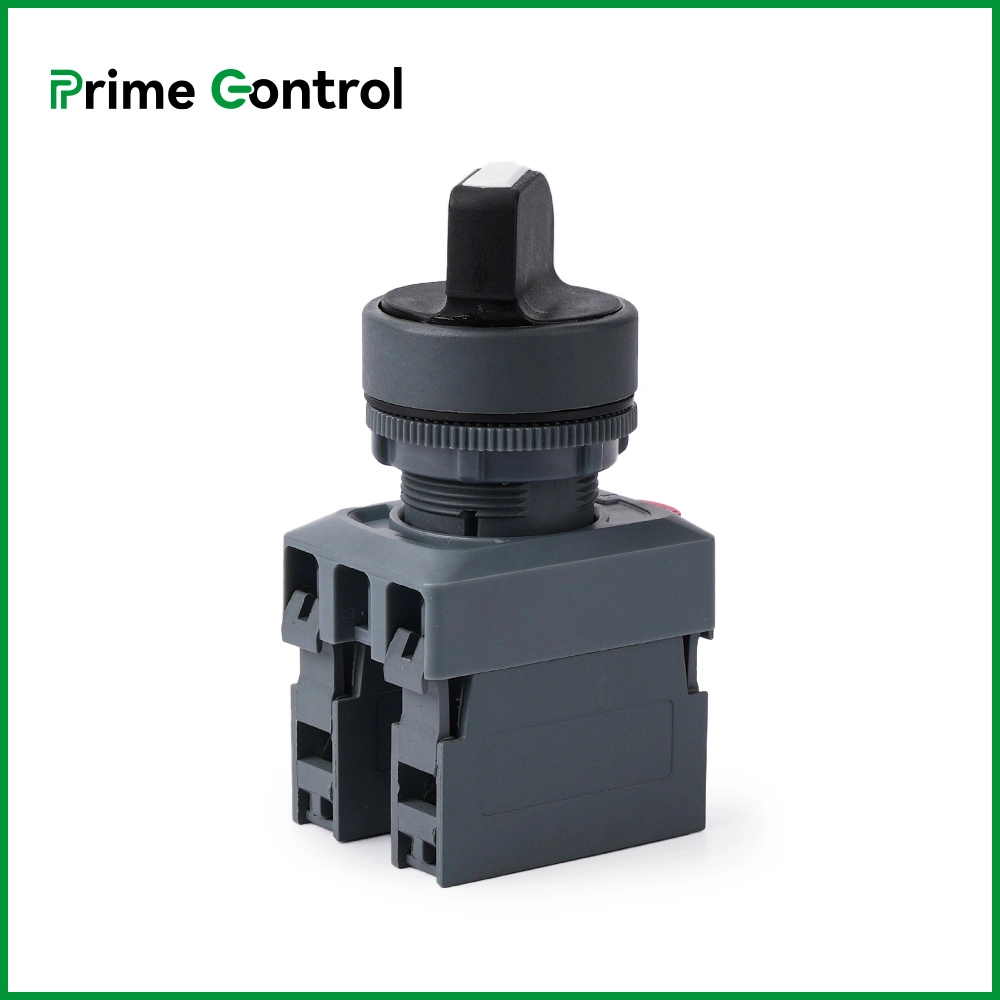 La118p Series Self Locking and Self Recovery Available Rotary Selector Push Button Switch 2no 2nc No+Nc