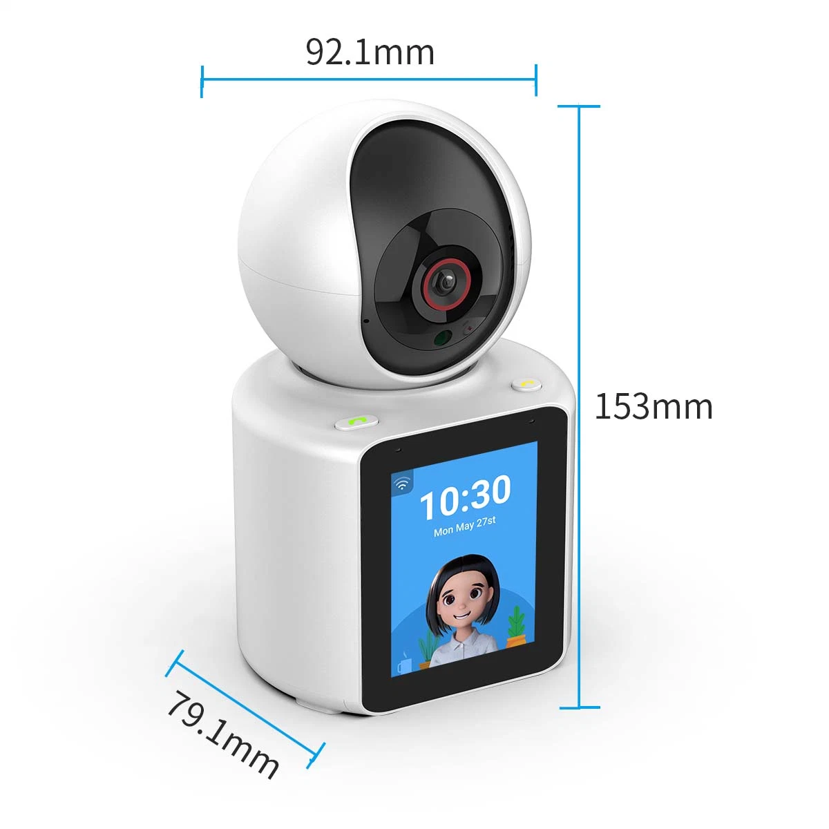 2023 Indoor Doule Camera Wireless PTZ Linkage Cameras 128GB Baby Monitor Smart Home Security Indoor Cameras