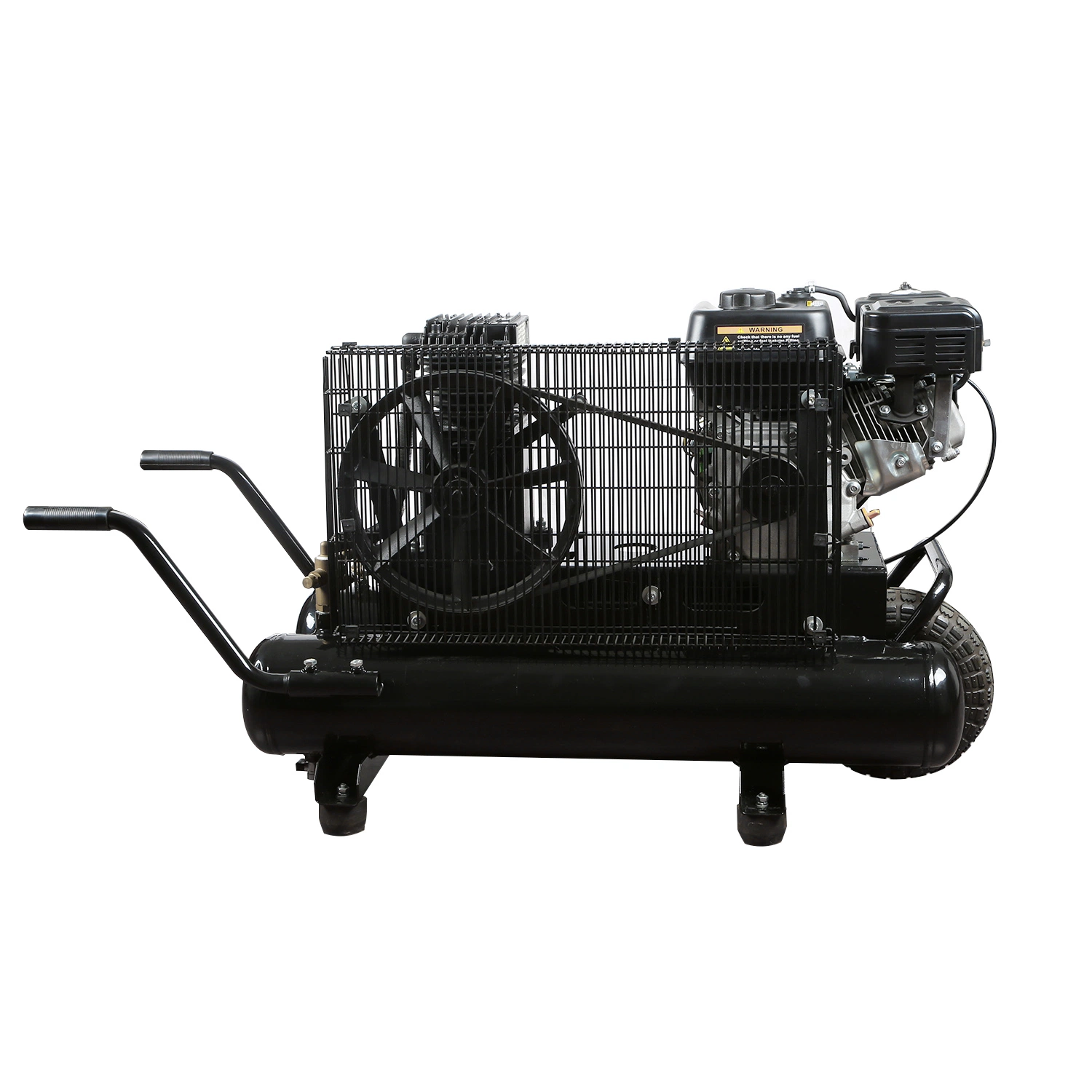 Moteur à essence 6.5HP Compresseur d'air, compresseur 9 gallon d'essence, 212cc 125 psi brouette,