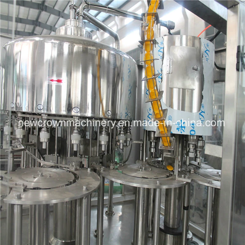 Automatic Beverage Plastic Bottle Monoblock 4-in-1 Juice Filling Machine