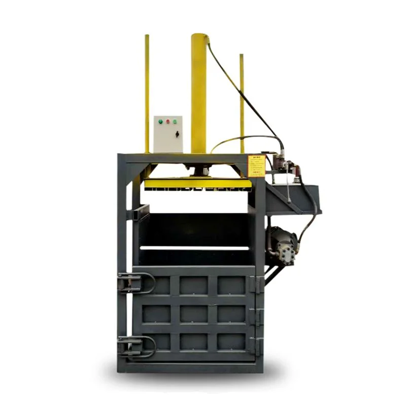 Depósito de combustible, prensa de plástico de algodón vertical, compresión de cartón, prensa de enfardado hidráulico Máquina de enfardadora