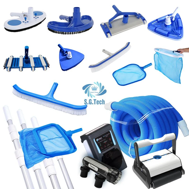 Factory Supply Full Set of Swimming Pool Equipment Pool Cleaning Accessoies