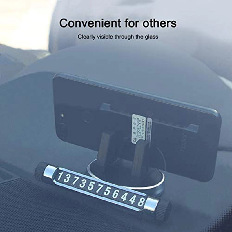 Multi-Function Car Instrument Panel Mobile Phone Holder Temporary Parking Card Ci12938