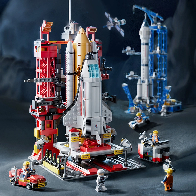 Space Rocket Building Blocks Aerospace Children Toys