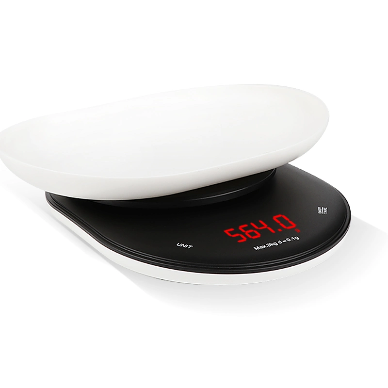 LED Display Digital Platform Kitchen Food Weighing Scale 3kg