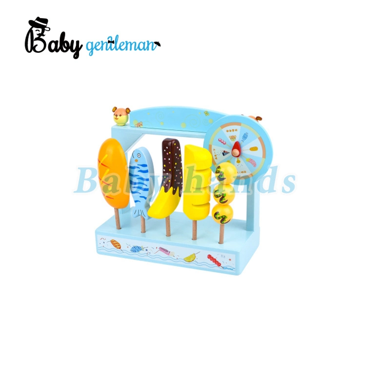 Wholesale Simulation Wooden Toys Ice Cream Play Set for Kids Z10417D