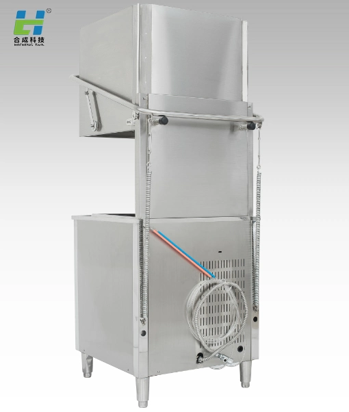 Restaurant Kitchen Big 12kw Stainless Steel Hood Type Commercial Electric Dishwasher Machine Pencuci Piring