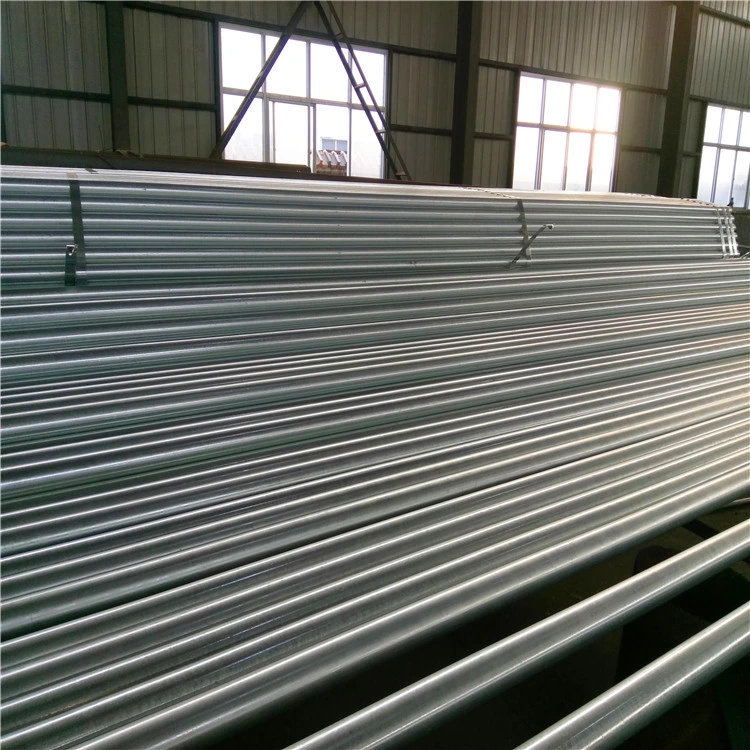 Hot DIP Galvanized Round Steel Pipe and Tube / Galvanized Steel Pipe for Greenhouse Frame