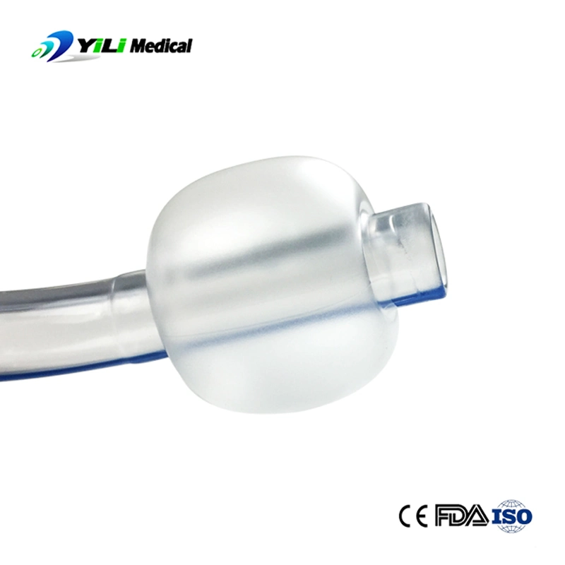 Tubo de traqueotomía en PVC reforzado Cuffed desechables médicos anestesia respiratorio producto