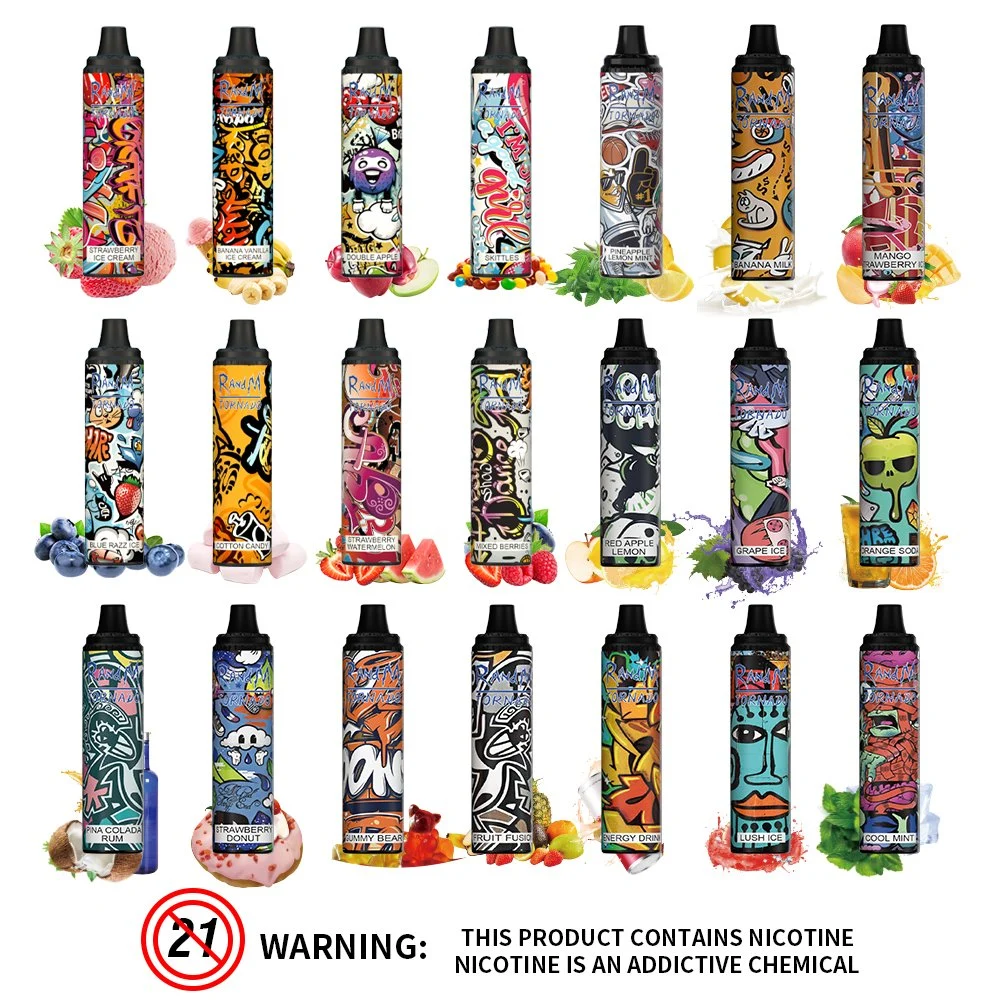 Venta caliente Diseño Graffiti Pod dispositivo desechable Tornado 6000 inhalaciones