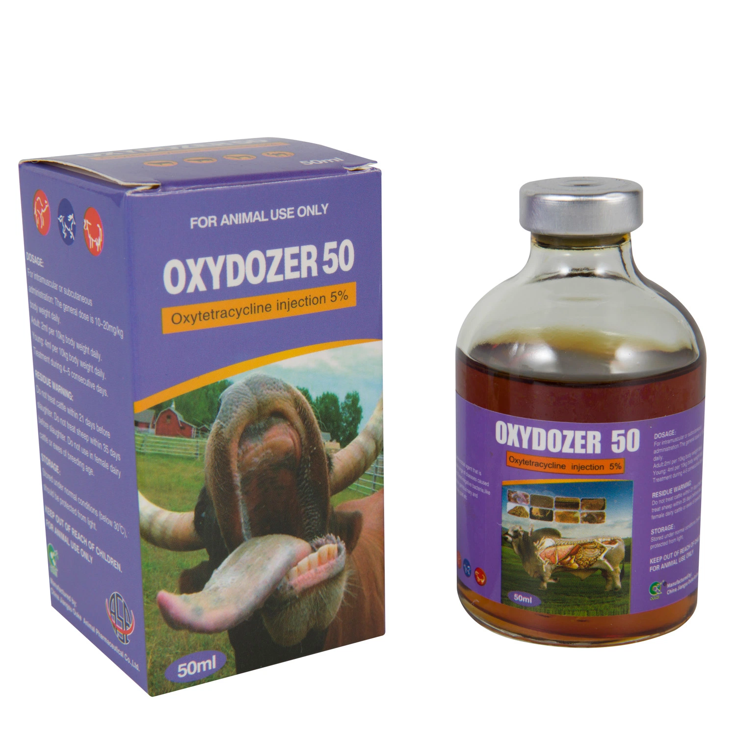 La oxitetraciclina de Inyección de 5% Veterinario 100ml nº 4